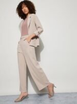 CODE Solid Wide Leg Trousers