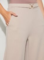 CODE Solid Wide Leg Trousers - Image 4